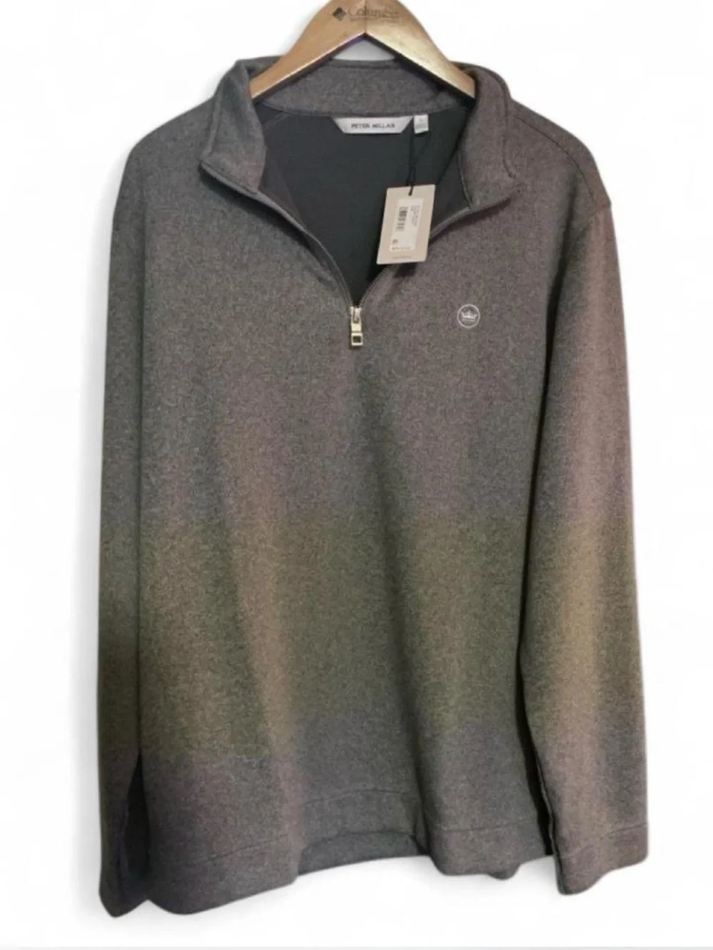Peter Millar Gray Quarterzip NWT Large Never Worn Style # MF25K60 #Peter Millar